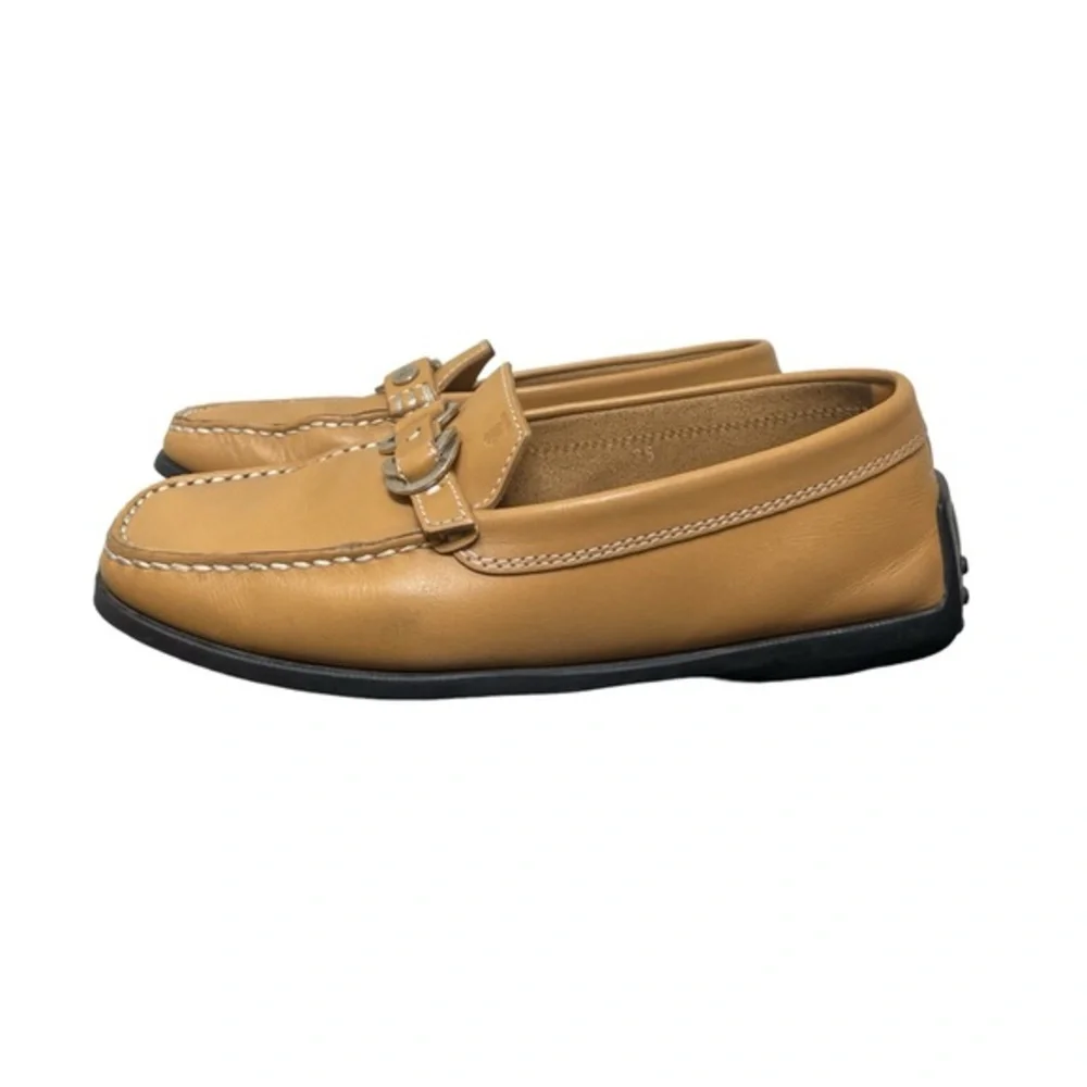 Tod's Blush Tan‎ Gommino Silver Horsebit Leather Driving Loafer EU 39 US 5